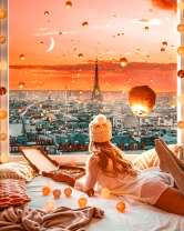 Романтика вечерних огней Парижа