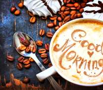 Ароматный утренний кофе с молоком