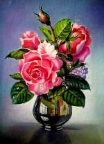 Вазочка с маленькими розочками