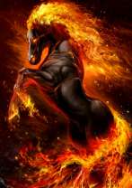 Огненногривый конь