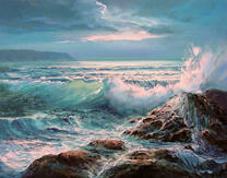 Грозовой шторм в море