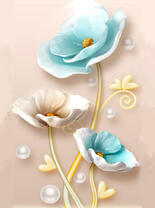 Нежные цветочки с золотистым стебельком