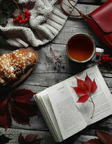 Осенний чай и книги