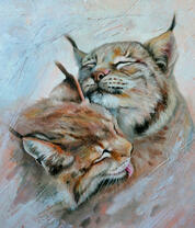 Две нежные рыси