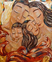 Семья с двумя детьми