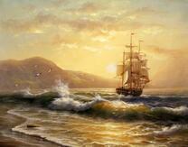 Парусник у берега