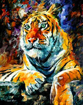Тигр маслом
