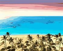 Белый песочек тропического пляжа