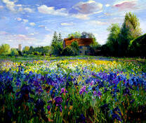 Поле ирисов