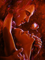 Влюбленные и роза