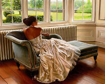 Невеста летом на веранде