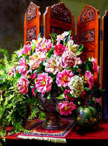 Большой роскошный букет роз