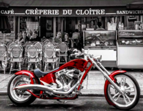 Красный байк