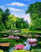 Пруд с лотосами