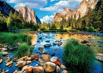 Красивый пейзаж на горной реке