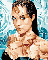 Анжелина Джоли и цветы