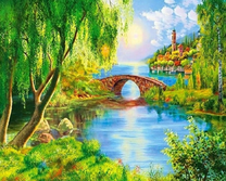 Каменный мостик через заводь