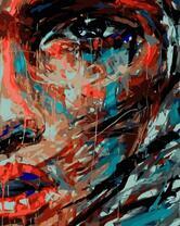 Портрет девушки в краске