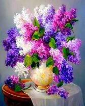 Свежий букет сирени