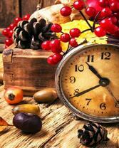 Осенний натюрморт с часами