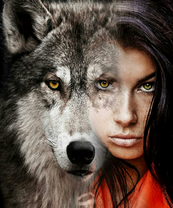 Девушка и волк