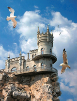 Чудесный вид на ласточкино гнездо