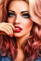 Портрет девушки модельной внешности