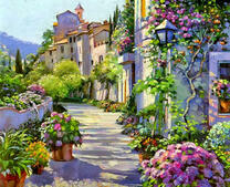 Красочный летний город