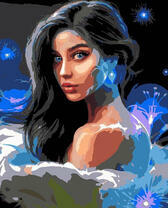 Портрет брюнетки в ночной мгле