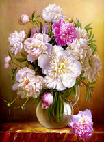 Свежий букет пионов