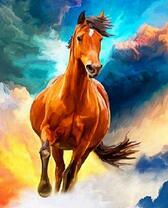 Лошадь на фоне красивого неба