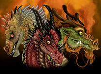 Три разных дракона