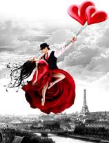Танец-полет на фоне Эйфелевой башни