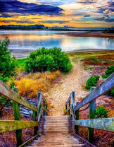 Спуск к озеру