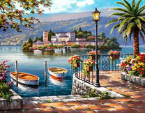 Причал в курортном городе