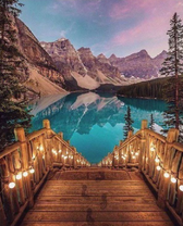 Красивый спуск к озеру