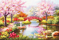 Мостик через весенний ручей