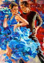 Страстный танец в паре