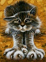 Котик потягивается