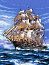 Корабль на легких волнах