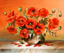 Осыпающийся маковый букет