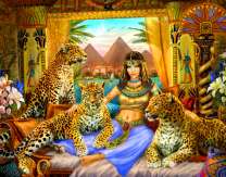 Клеопатра и ее большие леопарды