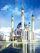 Мечеть Кул Шариф на фоне летнего неба