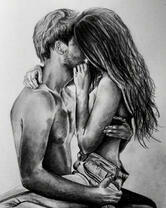 Поцелуй милых влюбленных