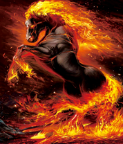 Черный огненный конь