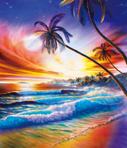 Закат у океана