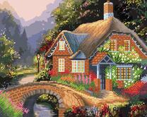 Кирпичный домик у реки