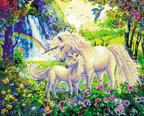 Единороги на сказочном лугу
