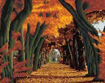 Алея в осеннем парке